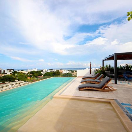 Apartment Near The Beach, Rooftop, Pool, Sea View. Playa del Carmen Exteriör bild